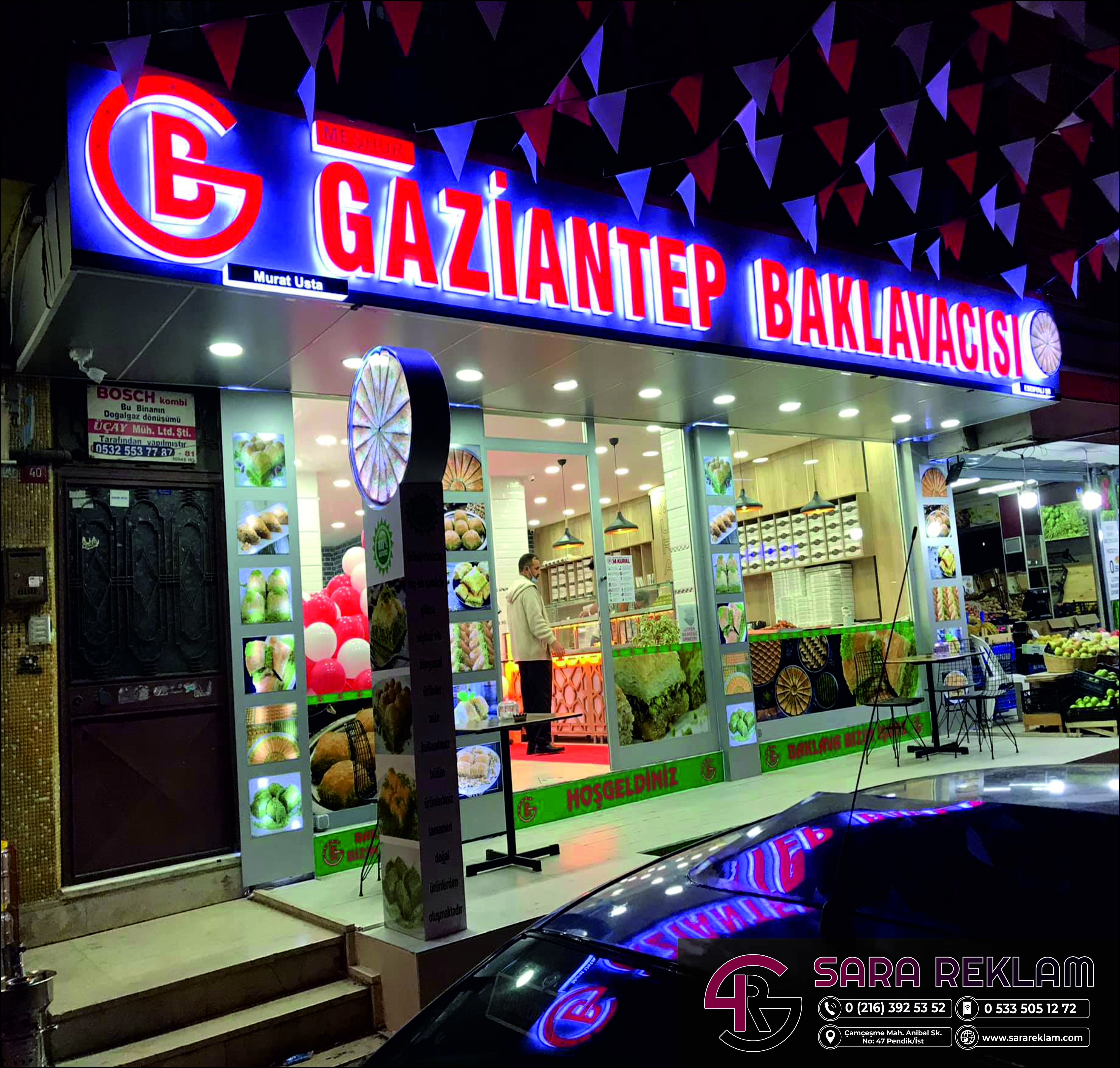  ışıklı alaminyum harf